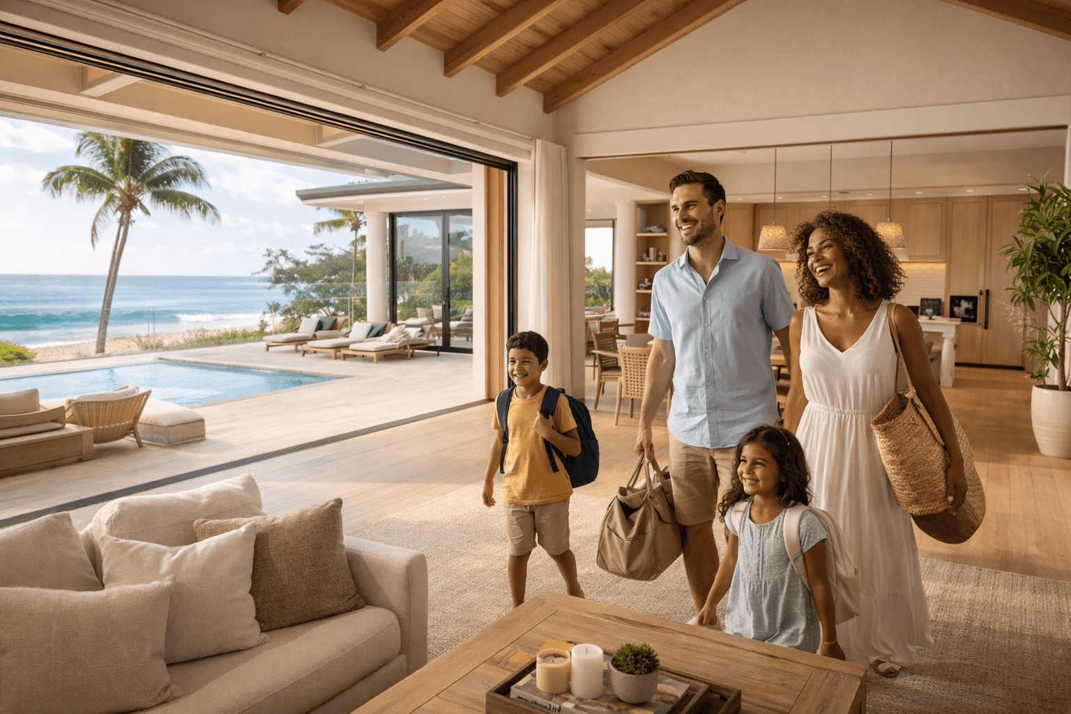 Happy guests at a well-managed rental property